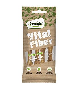 Petisco Escova Vegetariana Vital Fiber Tamanho M - Dentalight - 723826