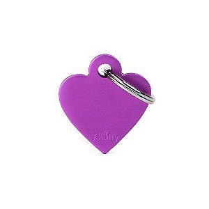 Plaquinha de Identificação Coração Violeta - MyFamily - 318020