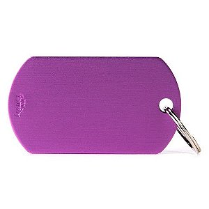 Plaquinha de Identificação Militar Violeta - MyFamily - 952304