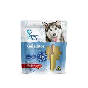 Petisco Geladitos Sabor Carne e Bacon 80g - Papaya - 733977