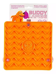 Tapete de Lamber Comedouro Interativo c/ventosa Ondas - Buddy Toys - 401825