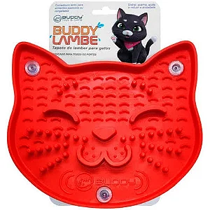 Tapete de Lamber Comedouro Interativo c/ventosa Gatinho - Buddy Toys - 662820