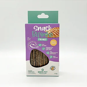 Petisco Bifinho Natural de Frango 100g - Nino´s Pet - 922386
