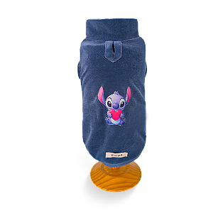 Blusa Plush Stitch Azul Marinho - Beepet - 874723