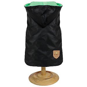 Corta Vento com Capuz Preto - Bonito pra Cachorro - 893136