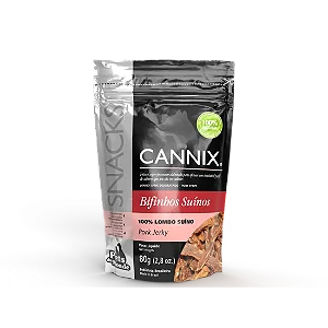 Petisco para Cachorro Bifinho de Lombo Suíno 80g - Cannix - 48429
