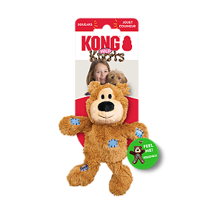 Brinquedo Pelúcia Urso Knots com Corda Interna - Kong