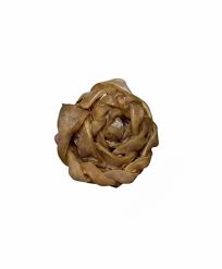 Mordedor Natural Bolinha de Pele Bovina sem Pelo 12cm - O Paparico