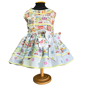 Vestido de Verão com Saia Rodada para Cachorro - Pink & Fanny