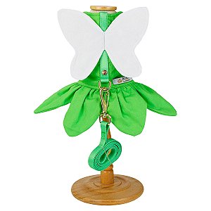 Vestido Peitoral de Fada com Guia para Cachorro - Bonito pra Cachorro