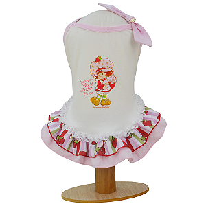 Roupa para Cachorro Vestido Moranguinho com Babados - Oh My Dog