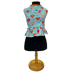 Roupa para Cachorro Cropped de Lycra Azul - Pink & Fanny