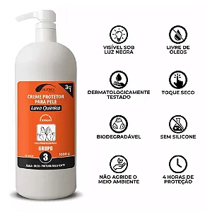 Luva Química Creme Protetor Nutriex Grupo 3 - 1 Litro Ca 43802