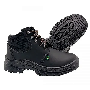 Botina Cadarço Latego Preto Ecosafety Ca 40677