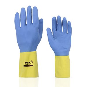 Luva Látex e Neoprene Bicolor Slim Ca 37900 Volk