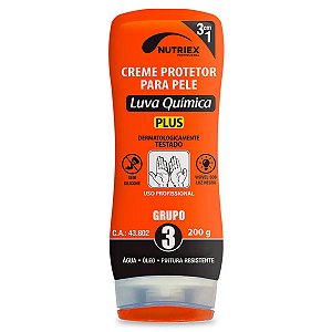 Creme Proteção para Pele Luva Quimica Plus Grupo 3 Nutriex 200G