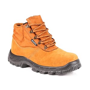 Botina Cadarço Nobuck Castor Baf Bracol Ca 40872