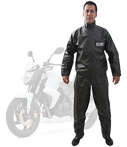 Conjunto de Chuva para Motoqueiro em PVC Sem Capuz Ca 28481 Brascamp