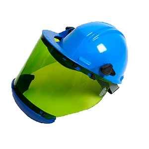 Protetor Facial Jobeluv Lente Verde Arco Elétrico NR10 Classe 1 e 2 C/ Capacete Completo CA 15920