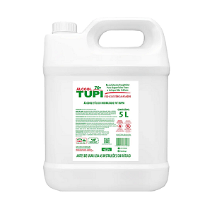 ÁLCOOL LÍQUIDO 70° TUPI - 5L