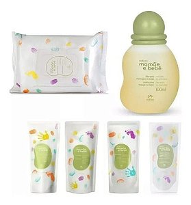 Mamae E Bebe Shampoo + Cond + Sabonete L + Hidratante