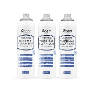 KIT COM 3 ÁGUA THERMAL CARBONATADA 100ml - THERMAL CLEAN SKIN