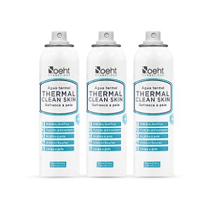KIT COM 3 ÁGUA THERMAL 100ml - THERMAL CLEAN SKIN
