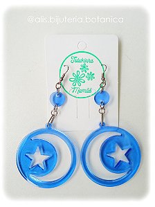 Brinco Redondo Lua e Estrela