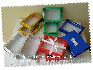 Caixa Presente Laminada com Visor
