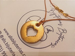 Colar Coração Vazado