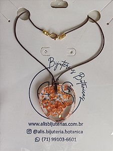 Colar Medalhão Cobre