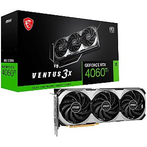 Placa de Video MSI RTX 4060 Ti Ventus 3X OC 8GB