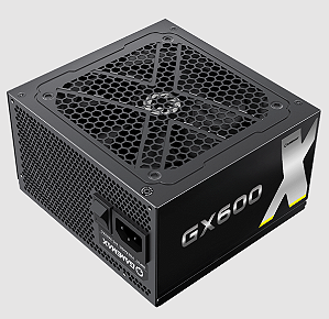 Fonte Gamemax GX600, 600w 80Plus Gold + PFC Ativo