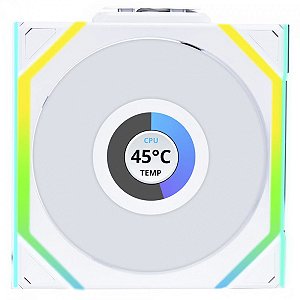 Cooler Lian Li Uni Fan SL WIRELESS LCD 120 Branco