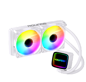 Water Cooler Round5 Eurus 240MM White ARGB