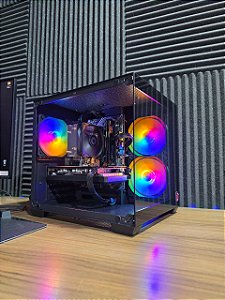 PC Gamer Intel Core i3 10100F + RX 5600 + 16GB DDR4 + SSD 256GB + HD 500GB + H510M