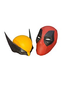 Miniatura máscaras Deadpool e Wolverine