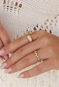 ANEL REGULÁVEL DUPLO ABAULADO CRAVEJADO