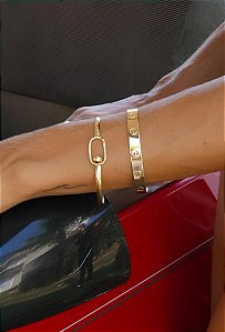 BRACELETE INSPIRAÇÃO SLIM NO OURO