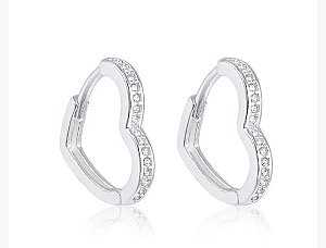 Argolinha coração Prata