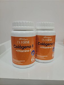 Colágeno Tipo II + Vitamina C - Kit com 02