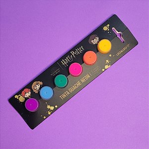 Tinta Guache Neon Harry Potter - Kit Com 6 Cores