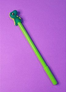 Caneta Gel Dinossauro Verde