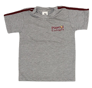 Camiseta Manga Curta Cinza