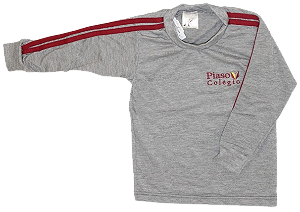 CAMISETA MANGA LONGA CINZA