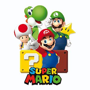 Painel Gigante 4 Laminas  Super Mario - Cromus / Mais Festa