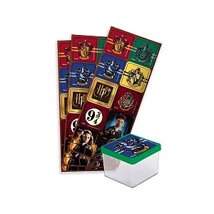Adesivo Quadrado P/ Lembrancinhas Harry Potter c/30 unid. Festcolor / Mais Festa