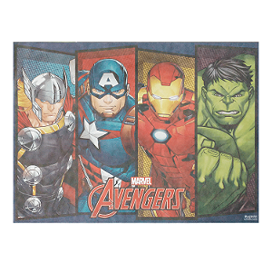 Painel TNT Festa Avengers / Vingadores 1,40m x 1,03m - Piffer / Mais Festa