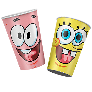 Copo Papel Festa Bob Esponja 180ml c/08 unid. Regina / Mais Festa