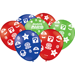 Balão Especial  Super Mario  C/25 UND. - Festcolor